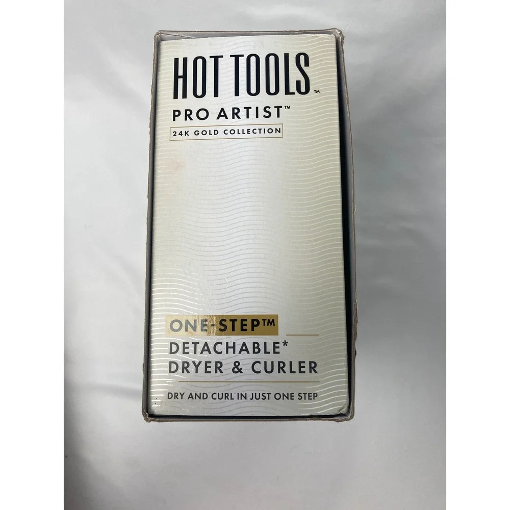 Hot Tools Pro Artist 24K Gold Collection One-Step Detachable Dryer & Curler.
